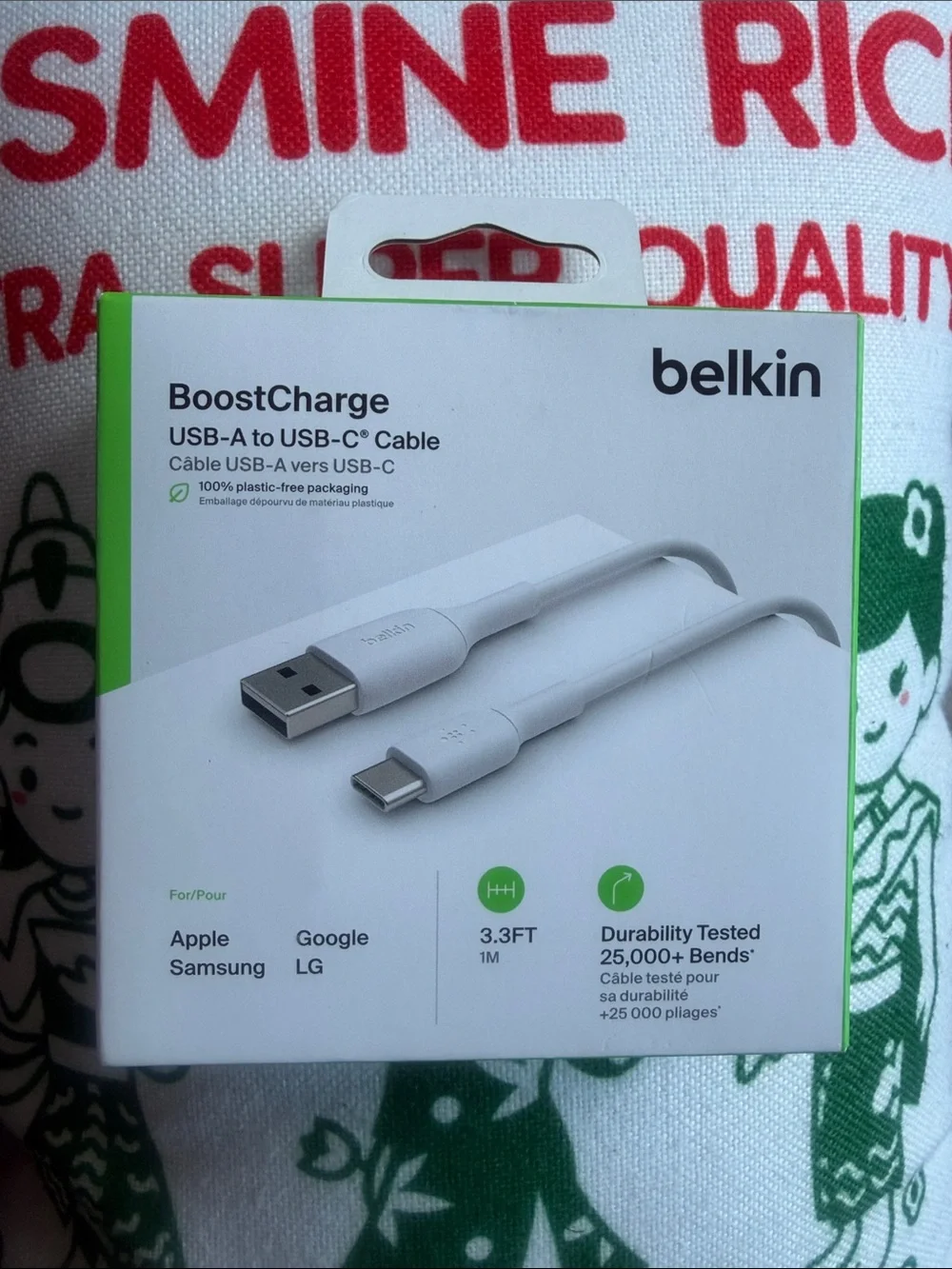 belkin USB-A to USB-C Cable - White